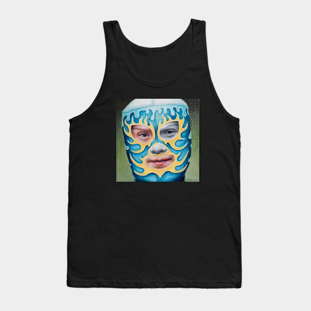 Greta: Wrestling Mask Portrait Tank Top by Hello1964